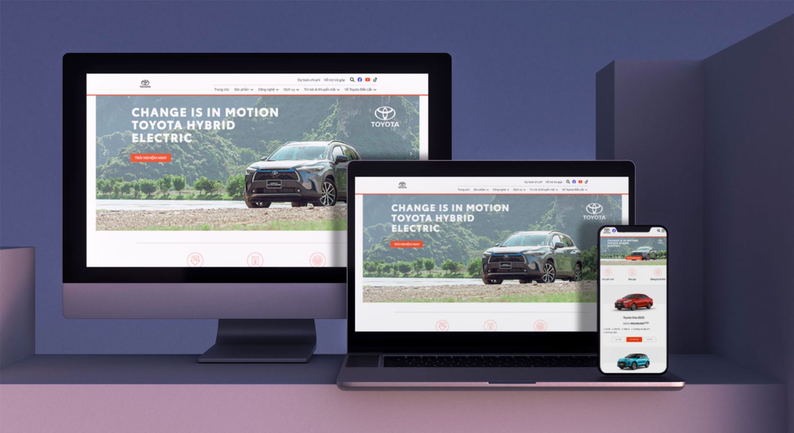 Thiết kế website ô tô Daklak | Dự án đã thực hiện Dailytoyotadaklak.vn